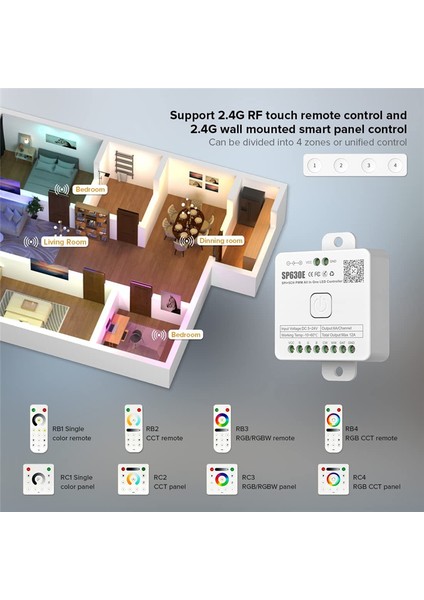SP630E Bluetooh LED Kontrol Cihazı Desteği Pwm Monokrom Cct Rgb Rgbw (Yurt Dışından) fırsatları
