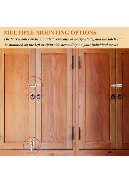 Ağır Hizmet Tipi Kapı Güvenlik Kilidi Kalınlaştırılmış Kapı Mandalı Donanımı 6 Inç (Yurt Dışından) fırsatları