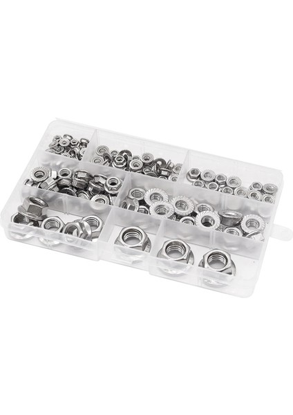 140 Adet Altıgen Flanş Somun Çeşitleri Kiti 7 Metrik Boyut M345681012 (Yurt Dışından) indirimleri