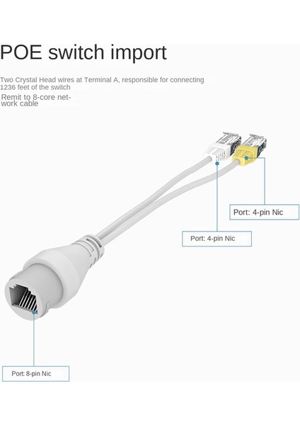 2'si 1 Arada Poe Kamera Basitleştirilmiş Kablo Bağlantısı Ayırıcı Kablo (Yurt Dışından) indirimleri