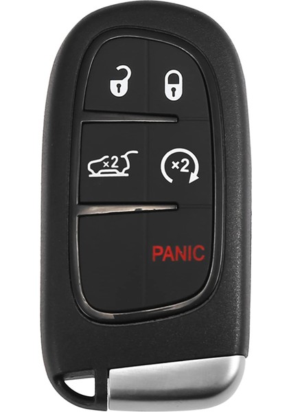 Araba Anahtarı Fob Anahtarsız Giriş Uzak GQ4-54T 433MHZ ID4A Jeep Cherokee 2014-2020 5 Düğmeleri 68141580AA 68141580AB (Yurt Dışından)