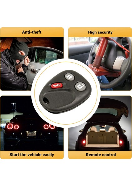 Anahtarsız Giriş Araba Key Fob LHJ011 Chevy Silverado Tahoe Banliyö Gmc Sierra Yukon Hummer H2 Cadillac Escalade, 2pcs (Yurt Dışından) modelleri