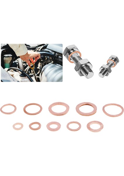 200 Adet Bakır Rondela Conta Somun Cıvata Seti (Yurt Dışından) fiyatları