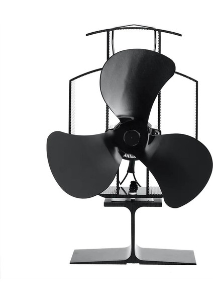 Odun Sobası Fanı 4 Kanatlı Isı Gücüyle Odunkütük Yakıcı TP2001-3 (Yurt Dışından)