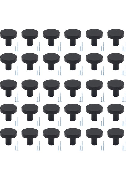 30 Paket Dolap Düğmeleri Masif Şifonyer Düğmeleri Çekmece Düğmeleri (Yurt Dışından)