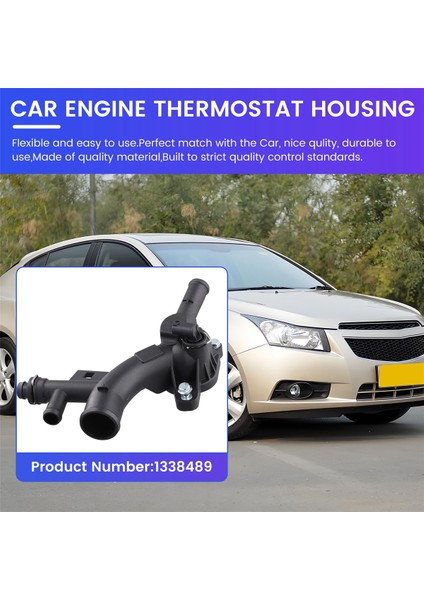 Araç Motoru Su Pompası Outlet Soğutucu Termostat Muhafazası Chevy Cruze Için 1338489 1.4l 2011-2016 Buick Encore 2013-2019 (Yurt Dışından) fırsatları