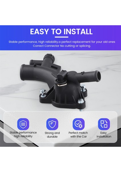 Araç Motoru Su Pompası Outlet Soğutucu Termostat Muhafazası Chevy Cruze Için 1338489 1.4l 2011-2016 Buick Encore 2013-2019 (Yurt Dışından) indirimleri