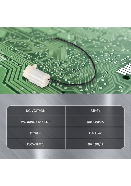 1pc Mini Mikro Sökücü Su Pompası Dc 2.5-6V Düşük Gürültü Fırçasız Motor POMPASI120L/H (Yurt Dışından) fiyatları