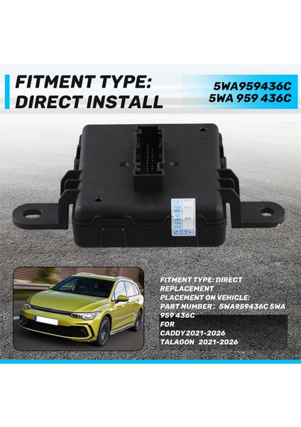 5WA959436C Araba Anahtarsız Kessy Modülü Vw Mqb Evo Platfrom Golf Mk8 Skoda Için A3 8y Bir Anahtar Başlangıç ​​5WA 959 436C (Yurt Dışından) indirimleri