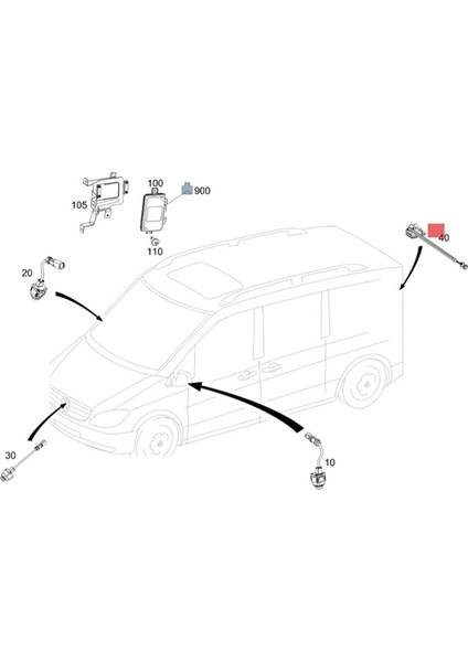 Araba Yedekleme Arka Görünüm Kamerası A 2229054509 Mercedes Benz S Glc C-Serisi W205 X253 W222 X222 C180 C200 GLC300 S350 C63 (Yurt Dışından) modelleri