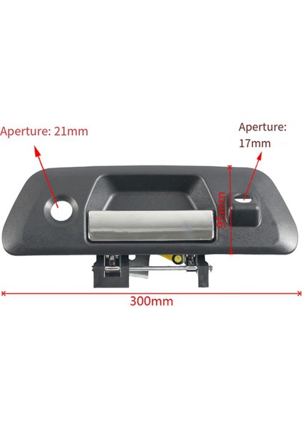 Keyhole + Kameralı Araba Bagaj Bagaj Kapağı Saplama 90606-4JG0C 906064JG0C Nissan Navara NP300 Frontier D23 2014+ (Yurt Dışından) modelleri