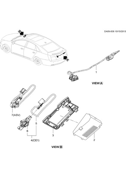 Araba Arka Görünümü Yedekleme Park Yardım Kamerası Cadillac Xts 2013-2015 GM1960130 23388750 (Yurt Dışından)