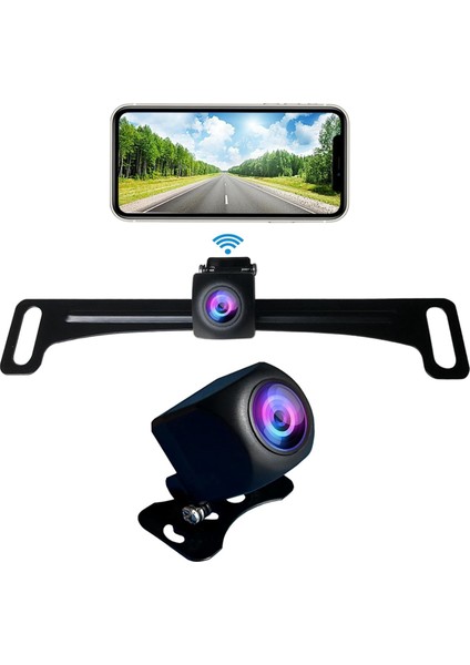 HD1080P Kablosuz Ters Kamera, Arabalar Için Suv Pikapları ve Sedanlar, Arka Görünüm ve Gece Görüşü 2&#39;si 1 Arada Kamera (Yurt Dışından) modelleri