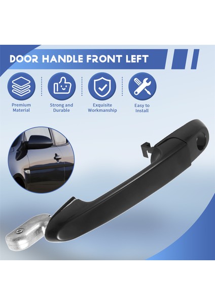 Hyundai Accent 2006-2011 82650-1E000 Için Dış Kapı Kolu Dışında Araba Ön Sol Sürücü Tarafı (Yurt Dışından) fırsatları