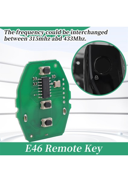 3 Düğme Uzak Araç Anahtarı Kontrol Devre Kart 315MHZ/433MHZ For-Bmw 3 5 Serisi E46 E39 Ews Anahtar Kabuksuz (Yurt Dışından) fırsatları