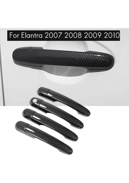 Hyundai Elantra Için 2007 2008 2009 2010 Dış Dış Yan Kapı Kolu Koruyucu Kapak Dışında Karbon Fiber (Yurt Dışından) fiyatları