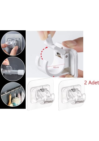 Yaylı Boru ve Kablo Düzenleyici Halka Kendinden Yapışkanlı 2 Li indirimleri