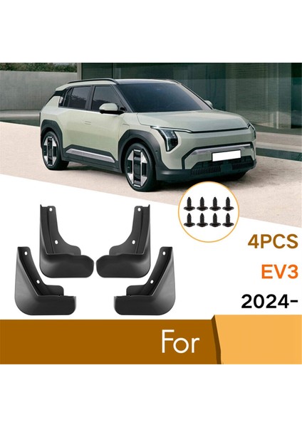 Kıa Ev3 2024 Ön Arka Çamurlu Kanatlar Için Araba Çamurlukları Gardiyanlar Sıçrama Çamurluk Araç Dış Parçaları (Yurt Dışından) indirimleri