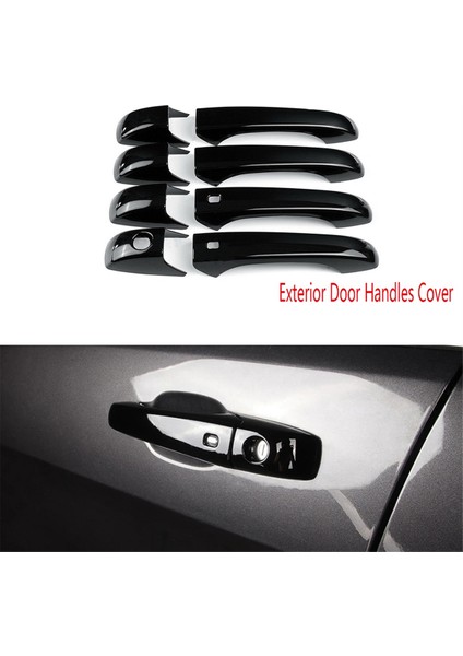 8pcs/set Parlak Siyah Dış Kapı Kolları Jeep Grand Cherokee Dodge Durango 2011-2019 (Yurt Dışından) modelleri