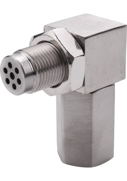 90 Derece Cel Motoru Kontrol Edin Işık Bungs Oksijen O2 Sensör Soketi Gerçek Mini Katalitik Konvertör 201 Paslanmaz (Yurt Dışından)