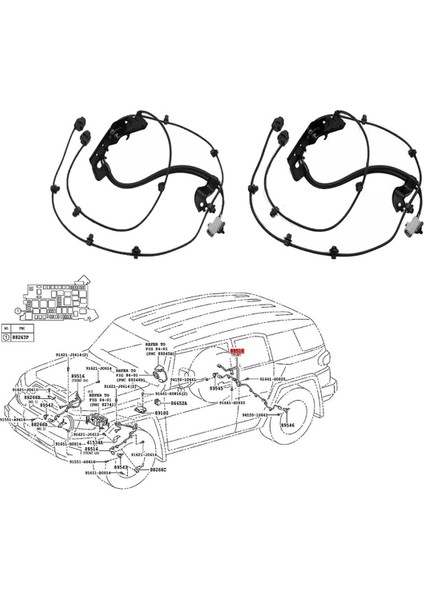 2pcs Arka Sol ve Sağ Abs Sensör Tel 89516-60090 Toyota 4runner Fj GX470 2003-2009 Hız Sensörü Kablo Demeti 8951660090 (Yurt Dışından) modelleri