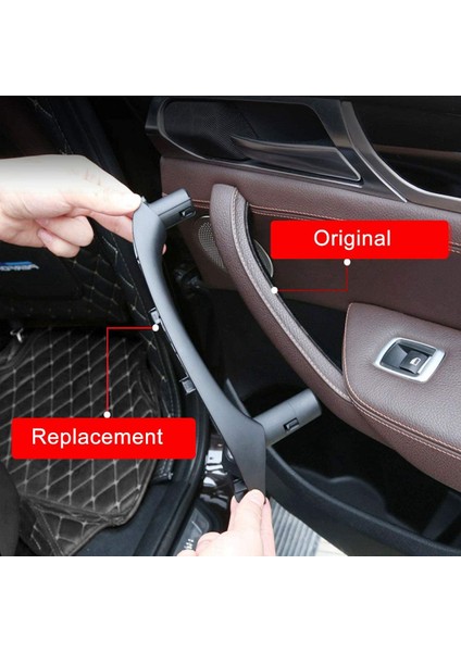 Araba Iç Iç Kapı Çekme Kolu Çekme Trimi For-Bmw F25 F26 X3 X4 2011-2017, Ön ve Arka Sağ Taraf Siyah (Yurt Dışından) fırsatları
