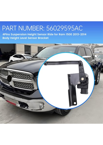 56029595AC 4pins Dodge Ram Için Süspansiyon Yüksekliği Sensörü Sürüşü 1500 2013-2014 Vücut Yüksekliği Seviye Sensör Braketi (Yurt Dışından) fırsatları