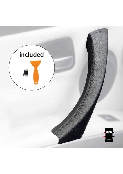 Araba Iç Kapı Kolu Kapak Deri Kapı Paneli Tutam -Bmw 3 Serisi 2005-2012 E90 E91 Siyah Sol (Yurt Dışından) indirimleri