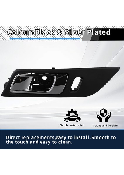 Kapı Tutucu Içeri Ford Mustang Için Krom Trim 2015-2018 Iç Iç Kolu Çekme FR3Z-6322601-AC FR3Z6322601 R (Yurt Dışından) indirimleri
