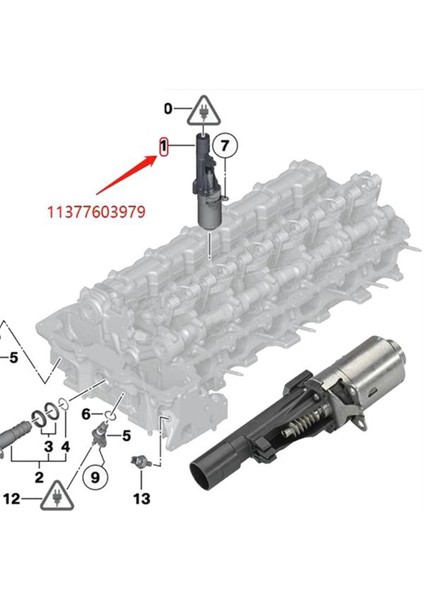 Bmw M2 N20 N55 135I 228I 320I Eksantrik Mili Solenoid Ayarlayıcı Için Yeni Silindir Valvetronik Zamanlama Aktüatör Motoru 11377603979 (Yurt Dışından)