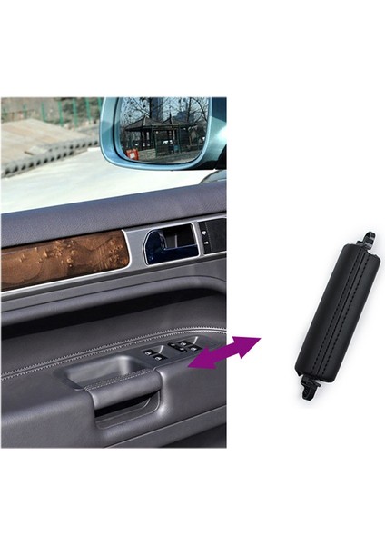 2pcs Araba Ön Kapı Kolu Çekme Trim Pu Deri 7L6867161 Vw Touareg 2003-2010 Yan Kapı Kolu Iç Lhd Rhd Siyah (Yurt Dışından) indirimleri
