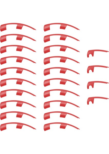 Tesla Model Y 2021-2023 Indüksiyon Uberturbine Tekerlek Kapağı Koruyucular Kırmızı (Yurt Dışından)