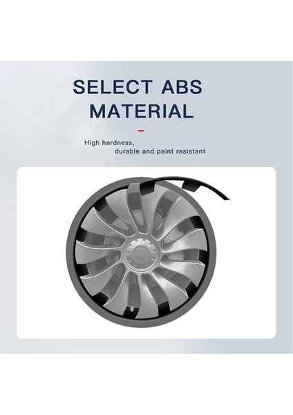 Tesla Model Y 2021-2023 Indüksiyon Uberturbine Tekerlek Kapağı Koruyucular Kırmızı (Yurt Dışından) indirimleri