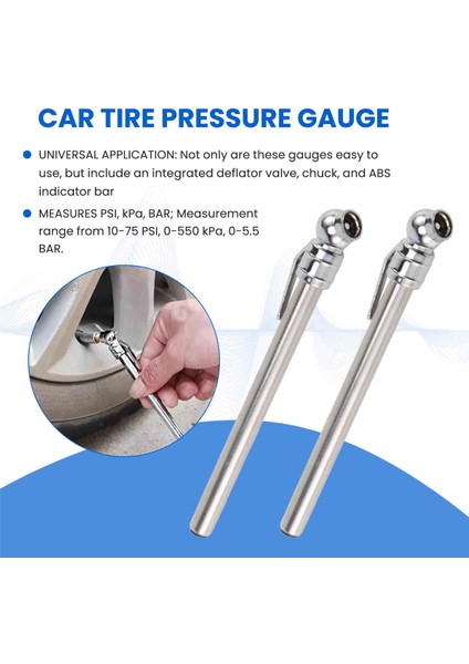 5 Paket Kalem Lastik Basıncı Göstergesi Araba Motosiklet Bisikleti Için 5-50 Psi Evrensel (Yurt Dışından) indirimleri