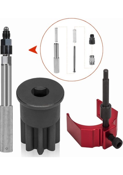 Caterpillar (Cat) 3406E Için C-15 C-16 Tdc Valf/enjeksiyon Zamanlama Servisi Aracı Kit-Otomatik Zamanlama Kilit Pimi Adaptörlü (Yurt Dışından) fırsatları