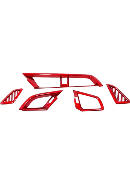 5pcs Kırmızı Merkezi Kontrol Outlet Hava Havalandırma Kapak Trim Abs Honda Civic Için Sol El Sürücüsü 10TH 2016-2019 (Yurt Dışından)