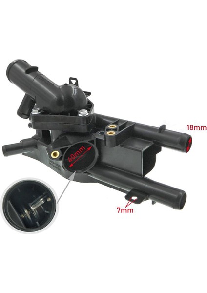 Hyundai Santa Fe Sonata/kia Optima Sportage 2.0l Için Otomatik Radyatör Muhafaza Termostat Konutu 25600-2G545 256002G545 (Yurt Dışından) modelleri