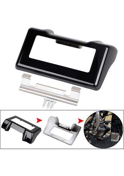 Harley Touring ve Trike Flht Flhr Fltr Flhx Için Parlak Siyah Yağ Soğutucu Kapağı 2011-2016 (Yurt Dışından)