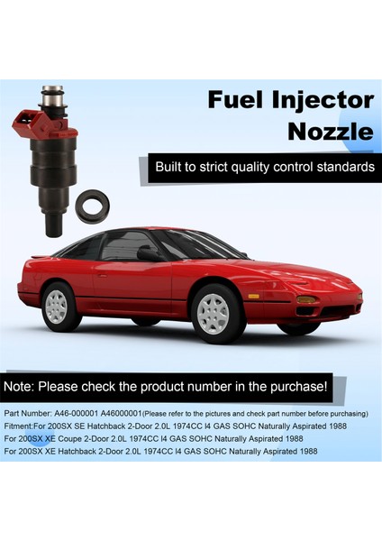 A46-000001 Nissan 200SX Se Hatchback Xe Coupe 1988 A46000001 Için (Yurt Dışından) indirimleri