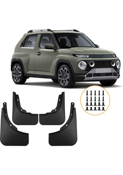 Hyundai Casper Için Araba Çamurlukları 2021-2024 Ön Arka Çamur Fleps Gardiyanlar Sıçrama Çamurluk Araba Dış Parçaları (Yurt Dışından) fiyatları