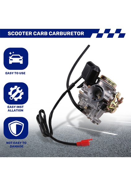 PD18J Gy6 50CC Scooter Moped PD18J Karbüratör Karbonhidrat 139QMB 139QMA Atv Quads Go Kart Buggy (Yurt Dışından) fırsatları