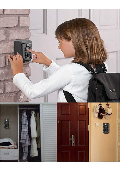 Dış Duvar Montajı Için Anahtar Kilit Kutusu Anahtar Saklama Kutusu (Yurt Dışından) modelleri