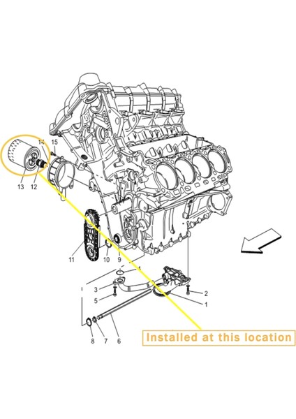 Araba Yağı Filtresi 280459 /289571 Ferrari &amp; Maserati Quattroporte Granturismo 2007-2013 (Yurt Dışından) fırsatları