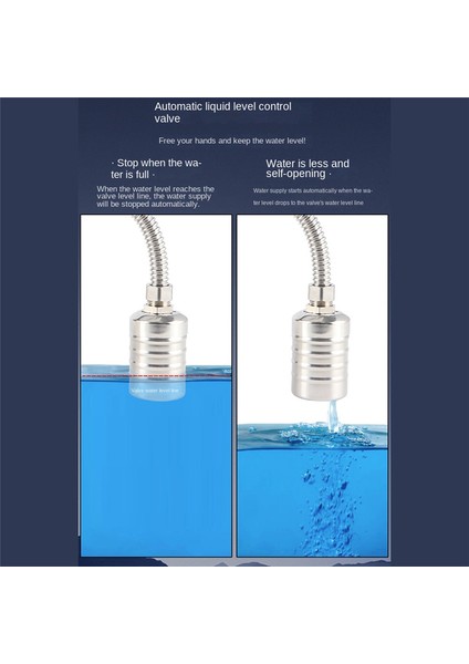 2 Adet Su Seviyesi Kontrol Şamandıra Vanası Su Tankı Için 34 Inç Üst (Yurt Dışından)