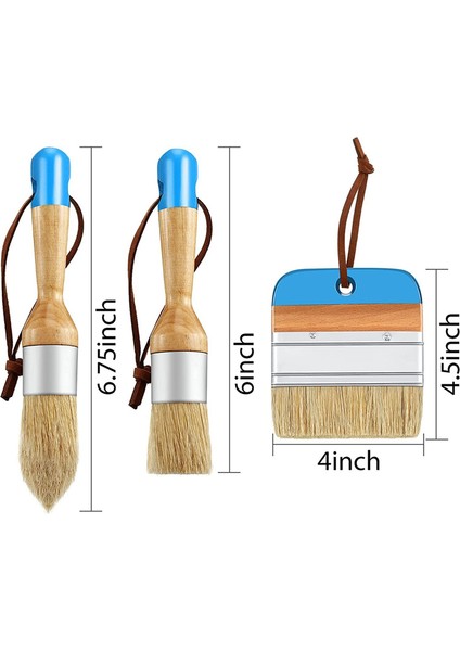 3 Adet Tebeşir ve Balmumu Boya Fırçaları Oval Fırça (Yurt Dışından) modelleri