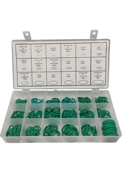 270 Adet Yeşil Sızdırmazlık Halkası Onarım Kutulu O-Ring Nitril Kauçuk Halka (Yurt Dışından) fiyatları