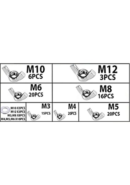 Paslanmaz Çelik Kanat Somunu Takımı Rondela Metrik Dişli Kanat Vidası (Yurt Dışından) indirimleri