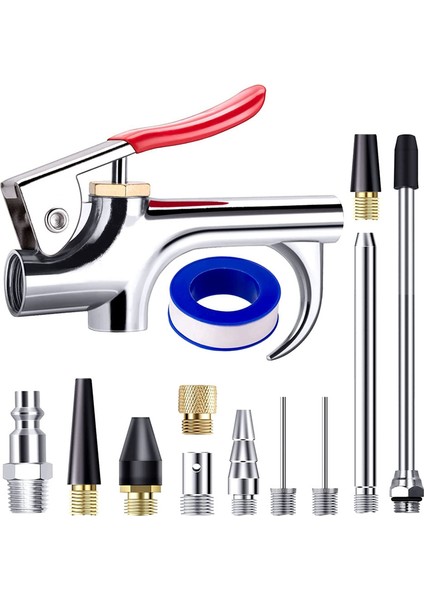 13 Adet 2 Yönlü Bağlantı Hava Nozulu Üfleme Aleti Seti (Yurt Dışından)