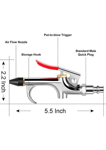 13 Adet 2 Yönlü Bağlantı Hava Nozulu Üfleme Aleti Seti (Yurt Dışından) fiyatları
