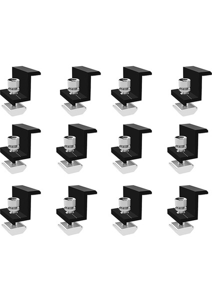 12 Paket Güneş Modülü Tutucu Uç Kelepçesi Uç Kelepçesi 35MM (Yurt Dışından)